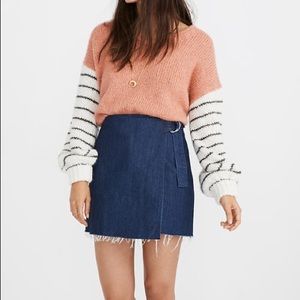 Madewell Denim Raw Hem Mini Skirt
